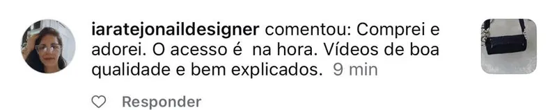 Comentário de aluna